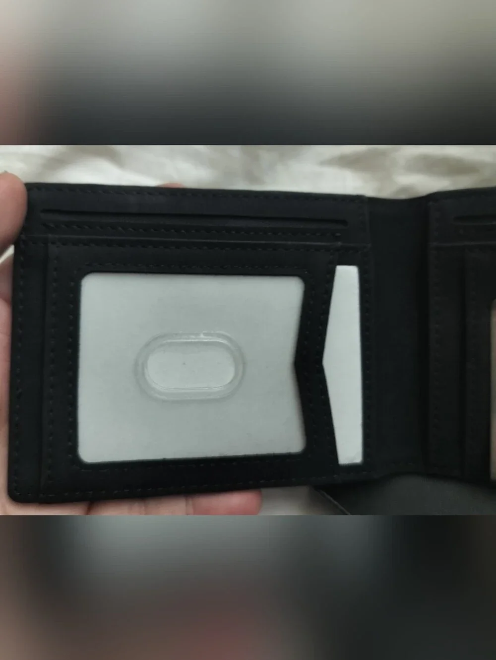 New Bullmind Black Leather Bifold Wallet